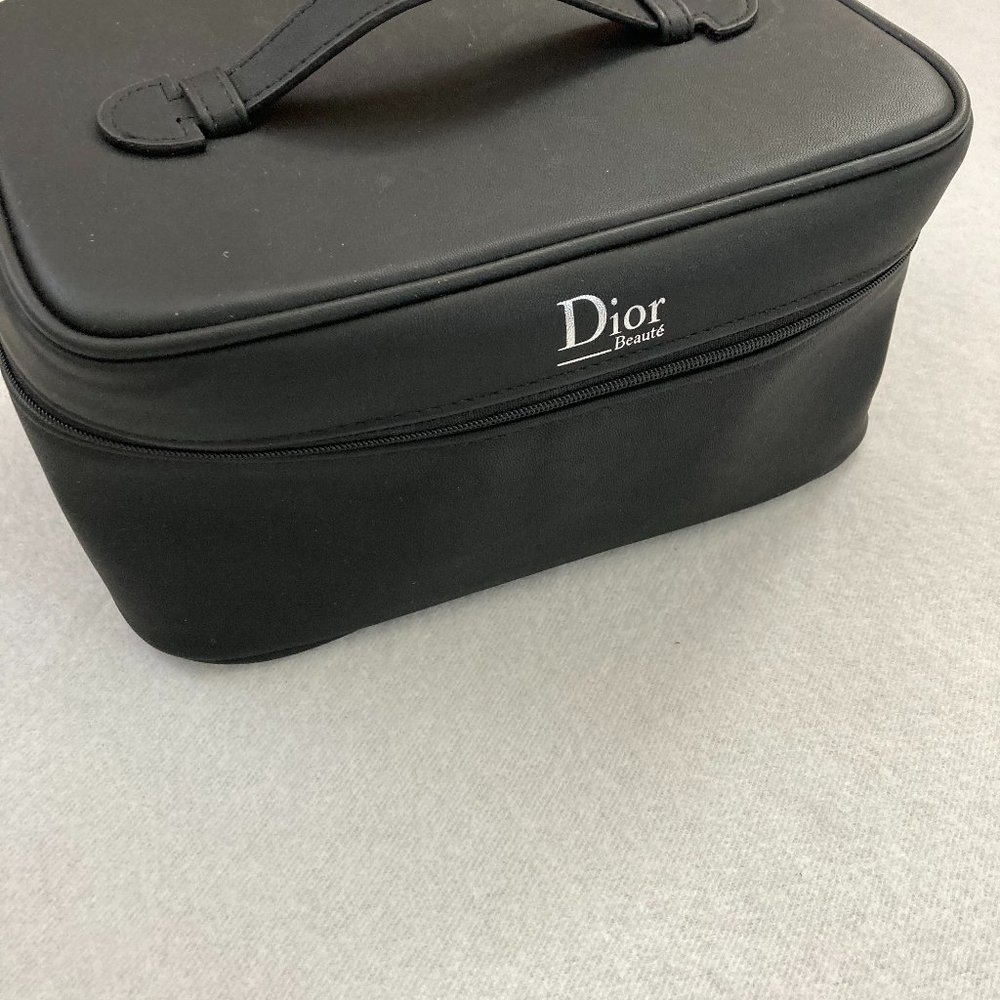 Dior Black Make-up Case with Carry Handle - Picture 2 of 11